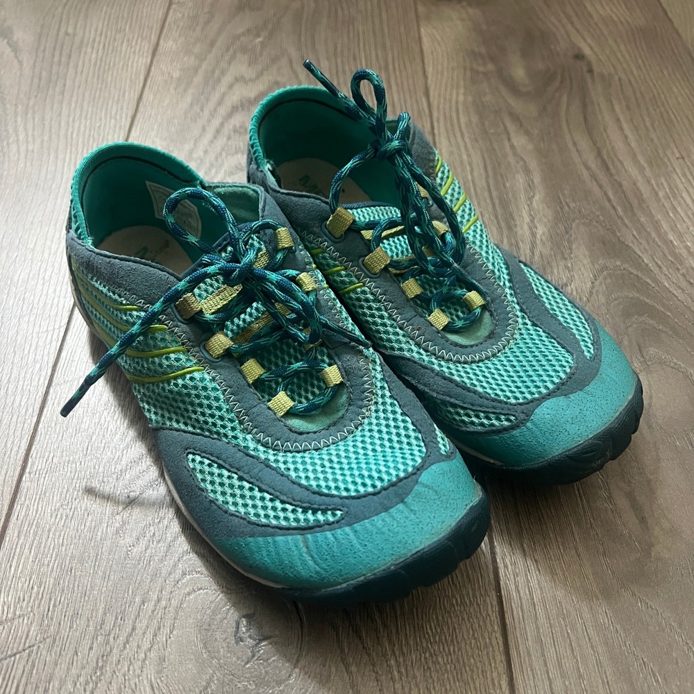 Merrell Barefoot Pace Glove Caribbean Sea Womens Trail Running Shoes J89336 7.5